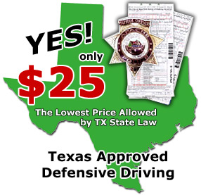 Texas Defensive Driving classes for the cheapest price!